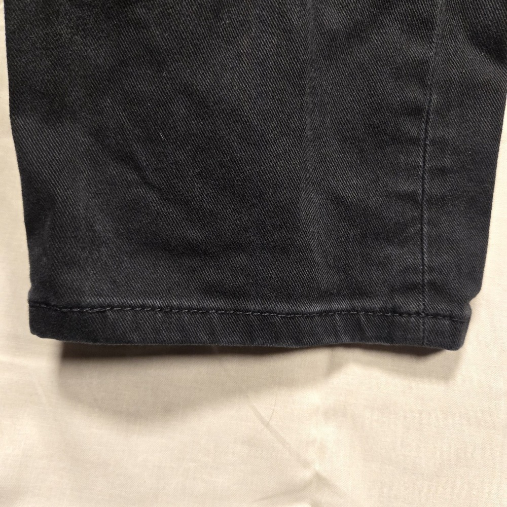 Levis 513 Jeans Mens 36x29 Black Dark Wash Slim Straight Stretch Denim Pants - Picture 6 of 15